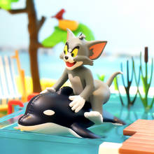 Mouse Animation Cartoon Cat Pool Party Series Trend Kid Doll Valentine's Day Gift Blind Random Box 2024 - buy cheap