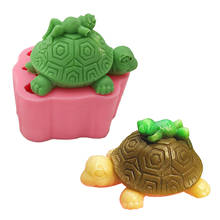 DIY Turtle Shape Silicone Mold Cake Decoration Fondant Cake 3D Mold Soap Mold Food Grade Chocolate Gum Paste Soap Molds 2024 - buy cheap
