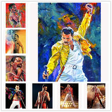 5D DIY Diamond Painting Queen Band Freddie Mercury Diamond Embroidery Rhinestones Pictures Full Diamond Mosaic Decoration gift 2024 - buy cheap