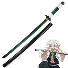 Anime Demon Slayer Kimetsu no Yaiba Cosplay Shinazugawa Sanemi  Wooden Sword for Comic Halloween Party 2024 - buy cheap