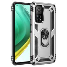 Capa à prova de choque híbrida de armadura rígida pc + tpu para xiaomi mi 10 t 10 t pro, anel de suporte de metal para telefone mi note10 note 10 lite 2024 - compre barato