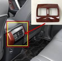 Car Back Rear Air Condition Outlet Vent Frame Cover Trim Car Styling 2010 to 2017 Accessories Peach Wood 1pcs for Toyota Prado 2024 - buy cheap