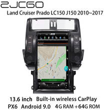 ZJCGO Car Multimedia Player Stereo GPS Radio Navigation Android Screen for Toyota Land Cruiser Prado 150 LC150 J150 2010~2017 2024 - buy cheap