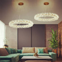 Nórdico moderno simples luzes pingente de cristal luxo luz led pingente lâmpadas para sala estar foyer sala jantar quarto cozinha 2024 - compre barato