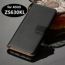 Premium Leather Flip Cover Luxury Wallet Case for ASUS Zenfone 6 6Z ZS630KL card holder holster phone shell GG 2024 - buy cheap