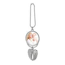 Heat Sublimation Car Keychain Ornament Angel Wing Blank Hot Transfer Printing   2024 - buy cheap