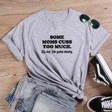 Camiseta con letras divertidas de Some Moms para mujer, Camiseta de algodón Harajuku para mujer, Camiseta holgada negra de Lives Matter, camiseta blanca para mujer 2024 - compra barato