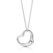 Fashion Drop Ship Petite Hollow Open Heart Necklace Couples Lovers Gift Jewelry 2024 - buy cheap