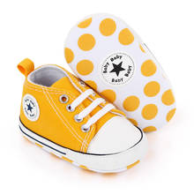 Zapatos para bebé de 0 a 2 años, zapatillas con estrella, suela antideslizante suave de algodón para recién nacido, primeros pasos, zapatos informales de lona para cuna 2024 - compra barato