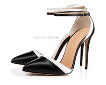 Zapatos de tacón de aguja para mujer, calzado de tacón alto con punta puntiaguda, Color mezclado, a la moda, para banquete, talla grande 2024 - compra barato