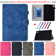 Funda inteligente para Lenovo Tab M10 HD Gen 2 TB X306F TB T306X, funda protectora tipo Folio para tableta Lenovo Tab M10 HD 2ª generación + bolígrafo 2024 - compra barato