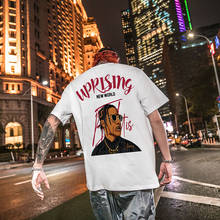 Camiseta punk de rap para hombre, ropa de música, baile callejero, Hip hop, cuello redondo, manga corta, punk 2024 - compra barato