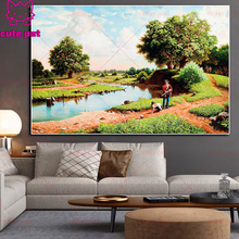 Diamond Painting Idyllic scenery Diamond embroidery 5d Cross Stitch diy full square diamond mosaic daimond painting drill Decor 2024 - buy cheap