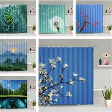Magnolia Flower Shower Curtain Floral Plant Dandelion Mountain Forest Tree Scenery Wall Hanging Curtains Bathroom Screen Decor 2024 - buy cheap