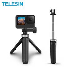 TELESIN Mini Selfie Stick Portable Aluminium Alloy Plastic Adjustable Length for GoPro 10 9 8 DJI OSMO Action Insta360 Accessory 2024 - buy cheap
