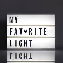Creative Cinema LED  Porch Light Up Sign Box Lightbox Message Board Letter Cinematic LED Symbol Home Party Wedding Lamp Decor 2024 - buy cheap
