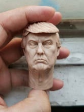 Blank 1/6 America President Donald Trump Head Sculpt unpainted fit 12'' Body 2024 - buy cheap
