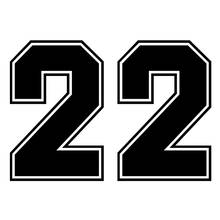 Numbers 22 Funny Car Sticker Automobiles Motorcycles Exterior Accessories Vinyl Decal for Bmw Audi Ford Honda Lada Vw 2024 - buy cheap