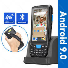 Lector de escáner de código de barras PDA portátil, Terminal POS con pantalla táctil, 1D, 2D, QR, Wifi, Bluetooth, GPS, recolector de datos 4G, Android 9,0 2024 - compra barato