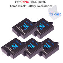 5pcs 1600mAh battery for GoPro Hero5 hero6 hero7 black Bateria Akku for GoPro hero 5 6 7 Hero5 AHDBT 501 battery 2024 - buy cheap