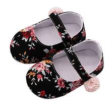 Baby Soft Soled Shoes Girl Breathable Floral Print Anti-Slip Shoes Casual Walking Shoe Toddler  First Walkers 0-18M 2024 - buy cheap