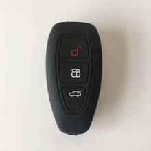 Автомобильный силиконовый умный чехол для ключей с дистанционным управлением, чехол для Ford Fiesta Focus 3 4 MK3 MK4 Mondeo Ecosport Kuga Focus ST 2022 - купить недорого