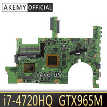 Akemy ROG G751JL Laptop motherboard for ASUS G751 G751J G751JL G751JL G751 Tested original mainboard I7-4720HQ GTX965M 2024 - buy cheap