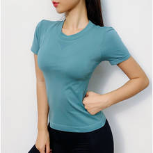 SALSPOR Women Fitness T-Shirt Top O-Neck Long Sleeve Slim Workout T-Shirt Female Solid Casual Elastic Force Top T-Shirt 2024 - buy cheap