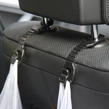 Ganchos flexibles para reposacabezas de asiento de coche, percha fuerte y duradera para asiento trasero, almacenamiento para bolsos/monederos/abrigos, negro, 2 unidades 2024 - compra barato