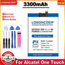 LOSONCOER TLp020EC 3300 мАч батарея для Alcatel One Touch POP UP OT6044 6044 6044D TLp020EC Аккумуляторы для мобильных телефонов + быстрое прибытие 2024 - купить недорого