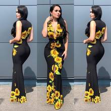 2021 African Dresses For Women New Summer Long Maxi Dress Traditional Elegant Print African Clothing 2024 - buy cheap