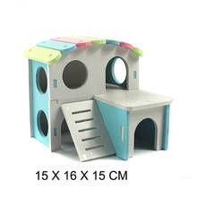 1 PC Hamster Casa del castillo de juguete del animal doméstico casa mirador escalera productos para mascotas nido de hamsters de balancín 2024 - compra barato