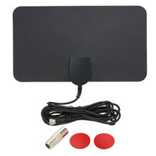 Indoor Digital TV Antenna HD Signal Flat Panel UHF FM HDTV Antenna Signal Receiver Black 2024 - buy cheap