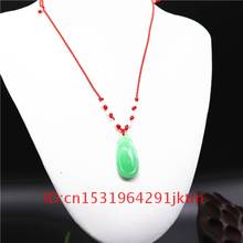 Carved Chinese Charm Jewelry for Jadeite Men Pendant Jade Amulet Hand Gifts Fashion Necklace Green Women Natural 2024 - buy cheap