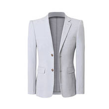 Men Blazer Fashion Spring Autumn Suit Jacket Slim Fit Classic Single Breasted Two Button Office Business Formal Casual Blazers 2024 - buy cheap