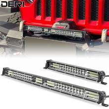 Ultra Slim LED Light Bar 10inch 20 Inch Dual Row led bar Combo Beam work lamp Driving Lights for Auto Jeep off road 4x4 12V 24V 2024 - купить недорого