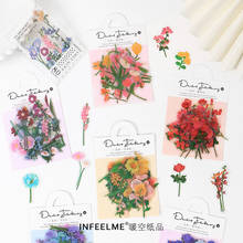 40pcs Cute Sticky for Diary Deco Kawaii Stationery Supplies Plant Flower Stickers Journal Scrapbooking Label Stickers 2024 - buy cheap