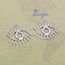 20pcs/lot--25x22mm,eye chams, Antique silver plated Hollow Eye charms,DIY supplies, Jewelry accessories 2024 - buy cheap