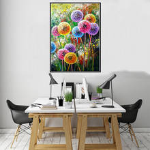 Colorful Dandelion Grass Poster Canvas Print Painting Wall Art Living Room Home Decoration 2024 - buy cheap