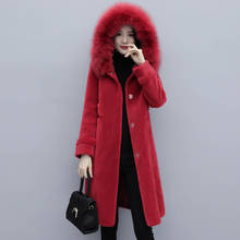 Winter faux fur coat women 2019 new fashion casual warm long fake lamb fur overcoat plus size outwear 2024 - buy cheap