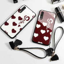 Case & Strap For Huawei Nova 5 5i Pro phone Cases For Huawei Nova 5 Pro 5i smile red love Heart Tempered Glass Hard back Cover 2024 - buy cheap