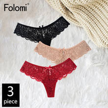 3pcs/Pack! Lace Thongs Briefs Transparent Low Waist Women Panties Sexy Underwear S to XL 2024 - buy cheap