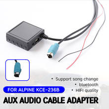 Receptor bluetooth aux para alpine cd host KCE-236B 9870/9872 cabo com usb, microfone adaptador aux mãos-livres 2024 - compre barato