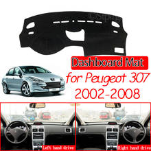 Tapete de painel antiderrapante para peugeot, 307 2002 ~ 2008 307sw 307cc, proteção contra o sol, tapete para painel, acessórios para proteção, 2003 2004 2005 sw 2024 - compre barato