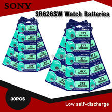 SONY-baterías de botón para reloj de juguete, pilas de botón de 1,55 V, AG4, 377A, 377, LR66, LR626, SR626SW, AG4 AG, 30 unidades 2024 - compra barato