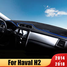 Alfombrilla para salpicadero de coche, accesorio que evita la luz, instrumento, plataforma, cubierta de escritorio, alfombras para HAVAL H2 2014 2015 2016 2017 2018 2024 - compra barato