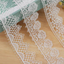 Lace Net Ribbons for Embroidered DIY Sewing Handmade 1 Yards Width 3.5 cm Polyester Craft Materials White Beige for Fabric Trim 2024 - buy cheap