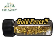 EARLFAMILY 13cm x 4.5cm Prospecting Series Gold Fever Decal Car Sticker Waterproof Funny Bumper Windows Accessories 2024 - buy cheap