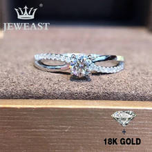 Anillo de oro puro de 18K con diamante Natural, joyería fina clásica de lujo para fiesta, gran oferta, nuevo, 2020 2024 - compra barato