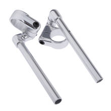 Empuñaduras de manillar de motocicleta de aleación CNC, Clip ajustable en horquilla Universal, 52mm, 1 par 2024 - compra barato